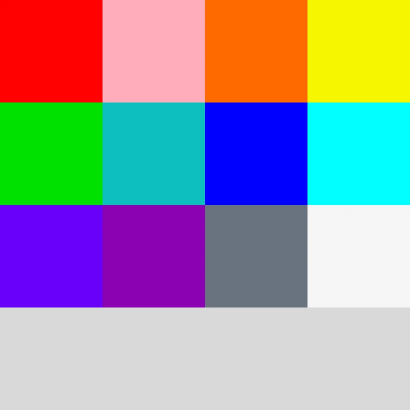 brightly colored squares
